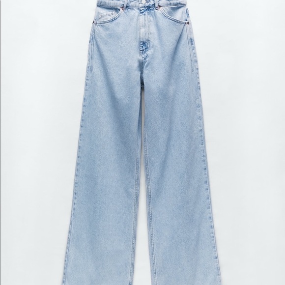 COPY - ZARA high waisted wide leg jeans - Picture 1 of 3